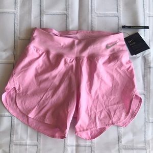 Pink nike running shorts size small